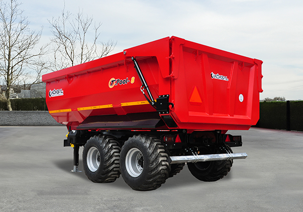 İki Dingil Dört Lastik Tandem Havuz Kasa Römorklar