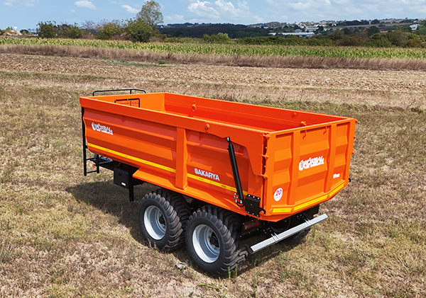 10 Ton İki Dingil Dört Lastik Tır Tipi Havuz Kasa Geri Damperli Römork