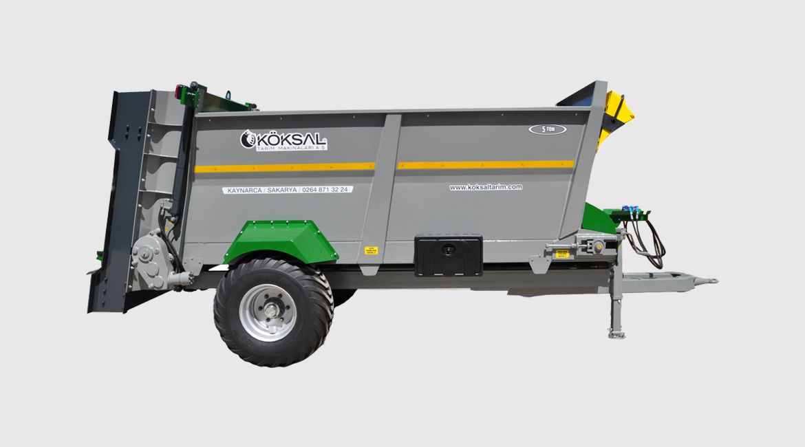 5 Ton Katı Gübre Dağıtma Römorku